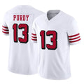 SF.49ers #13 Brock Purdy Player White Limited Alternate Vapor F.U.S.E. Home Game BALCE Stitched Jerseys