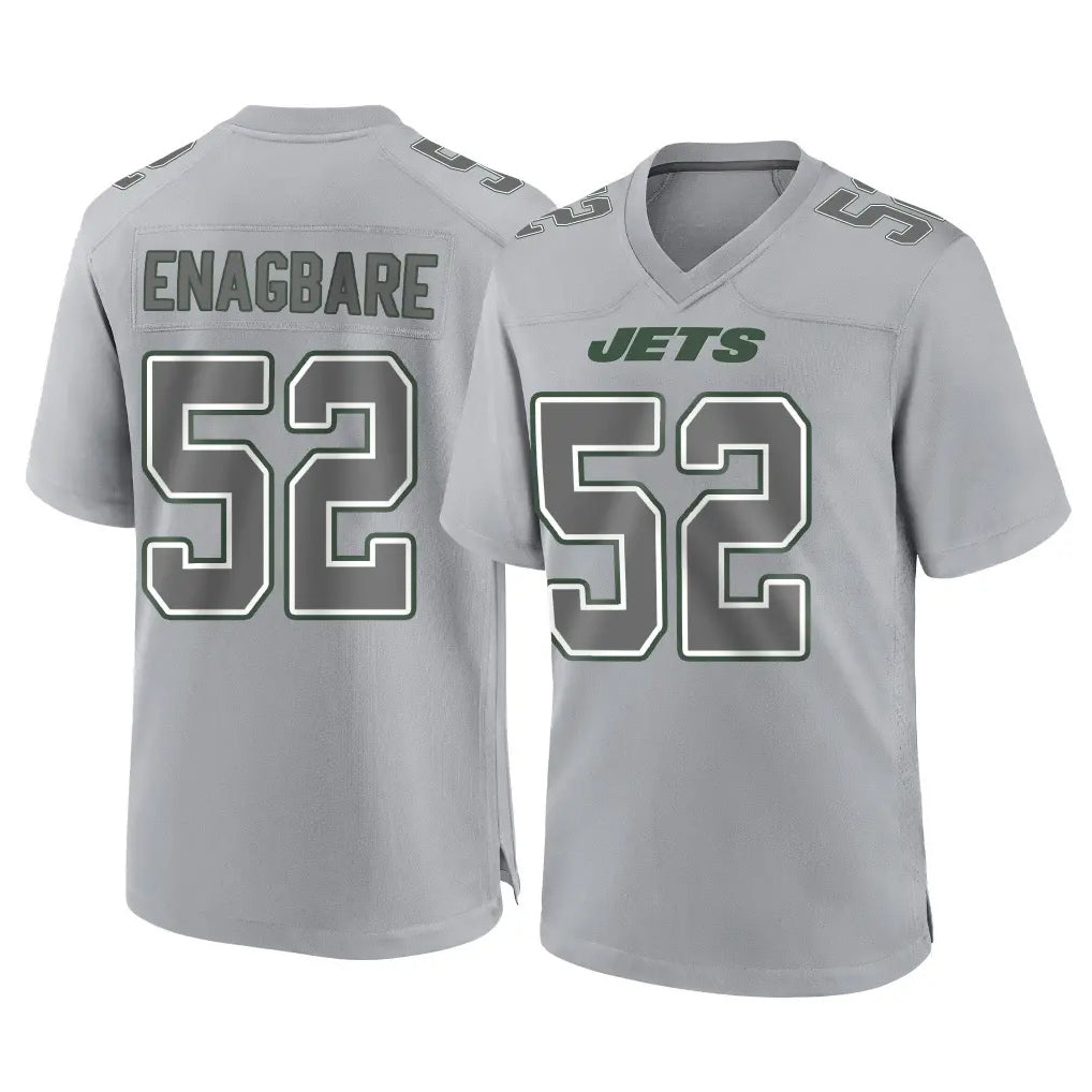 NY.Jets #52 Kingsley Enagbare Player Gray Limited Atmosphere Fashion Home Game BALCE Stitched Jerseys