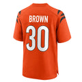 C.Bengals #30 Chase Brown Player Orange Home Game BALCE Stitched Jerseys