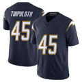 LA.Chargers #45 Tuli Tuipulotu Player Navy Vapor F.U.S.E. Limited Home Game BALCE Stitched Jerseys