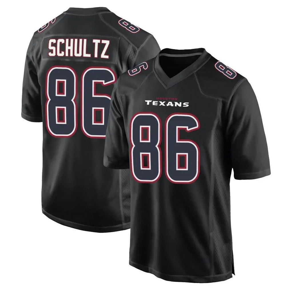 H.Texans #86 Dalton Schultz Player Black Fashion Home Game BALCE Stitched Jerseys