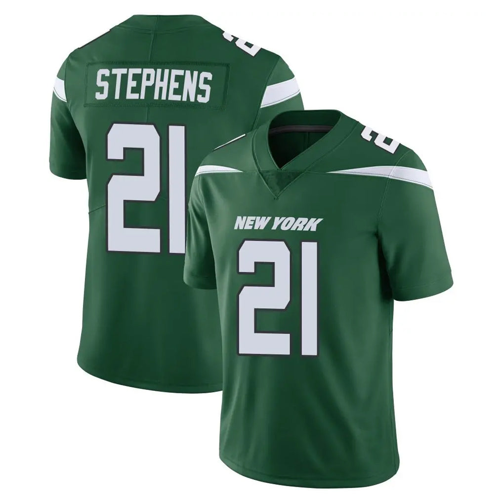NY.Jets #21 Brandon Stephens Player Green Limited Vapor Home Game BALCE Stitched Jerseys