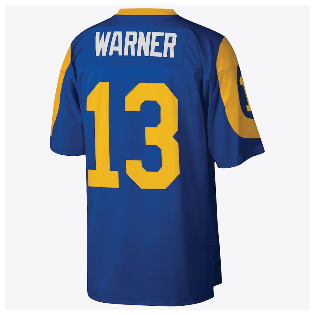 LA.Rams #13 Kurt Warner Player Royal Mitchell & Ness Legacy Retired Limited BALCE Stitched Jerseys