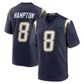 LA.Chargers #8 Omarion Hampton Player Navy Alternate Home Game BALCE Stitched Jerseys