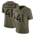J.Jaguars #41 Josh Hines-Allen Player Olive 2025 Salute To Service Limited Game BALCE Stitched Jerseys