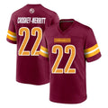 W.Commanders #22 Jacory Croskey-Merritt Player Burgundy Home Game BALCE Stitched Jerseys