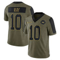 W.Commanders #10 Tress Way Player Olive Salute To Service Limited Game BALCE Stitched Jerseys