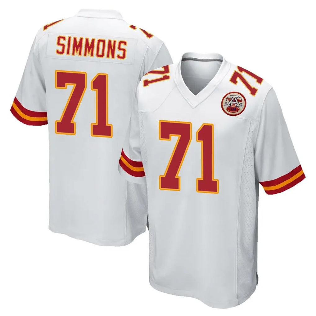 KC.Chiefs #71 Josh Simmons Player White Home Game BALCE Stitched Jerseys