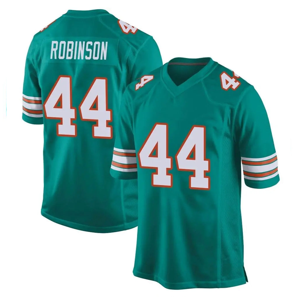 M.Dolphins #44 Chop Robinson Player Aqua Alternate Home Game BALCE Stitched Jerseys