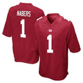 NY.Giants #1 Malik Nabers Player Red Home Game BALCE Stitched Jerseys