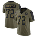 W.Commanders #72 Josh Conerly Jr. Player Olive Salute To Service Limited Game BALCE Stitched Jerseys