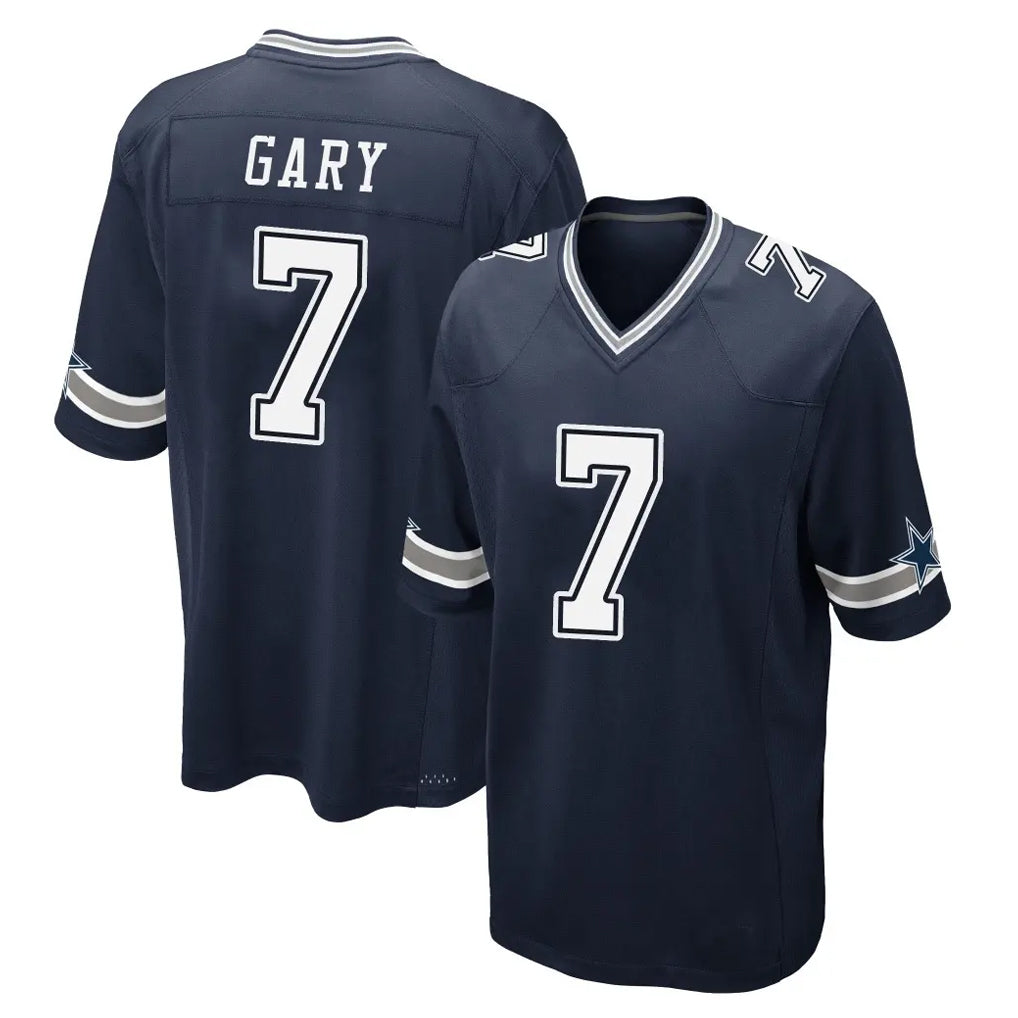 D.Cowboys #7 Rashan Gary Player Navy Home Game BALCE Stitched Jerseys