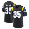LA.Rams #35 Jaylen Watson Player Black Midnight Rivalries Collection Home Game BALCE Stitched Jerseys