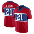 NY.Giants #21 Paulson Adebo Player Red Century Vapor F.U.S.E. Home Game BALCE Stitched Jerseys