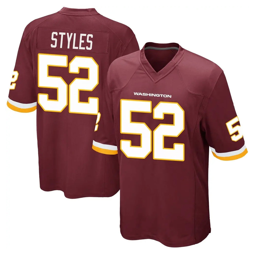 W.Commanders #52 Sonny Styles Player Burgundy Team Color Home Game BALCE Stitched Jerseys
