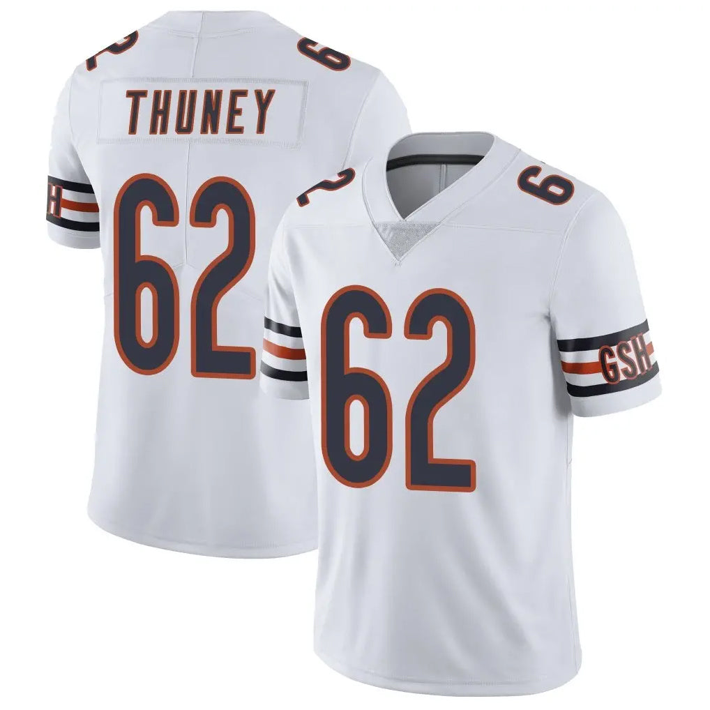 C.Bears #62 Joe Thuney Player White Vapor Untouchable Limited Home Game BALCE Stitched Jerseys