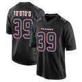 H.Texans #39 Henry To'oTo'o Player Black Fashion Home Game BALCE Stitched Jerseys