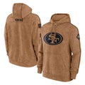 SF.49ers ## 49ers Blank Player Brown Limited Salute to Service Pullover Hoodies Game BALCE Stitched Jerseys