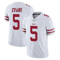 SF.49ers #5 Mike Evans Player White Limited Vapor Untouchable Home Game BALCE Stitched Jerseys