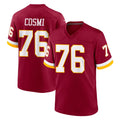 W.Commanders #76 Sam Cosmi Player Burgundy Game Home BALCE Stitched Jerseys
