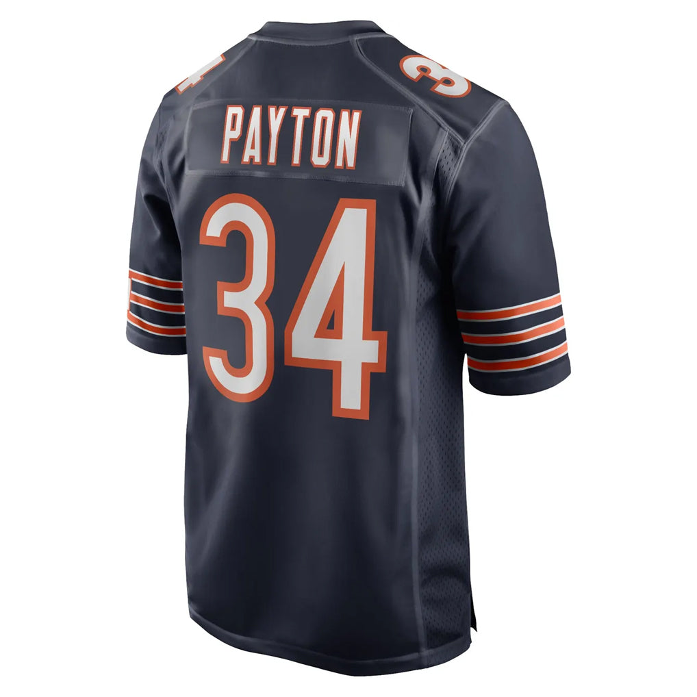 C.Bears #34 Walter Payton Player Navy Home Game BALCE Stitched Jerseys