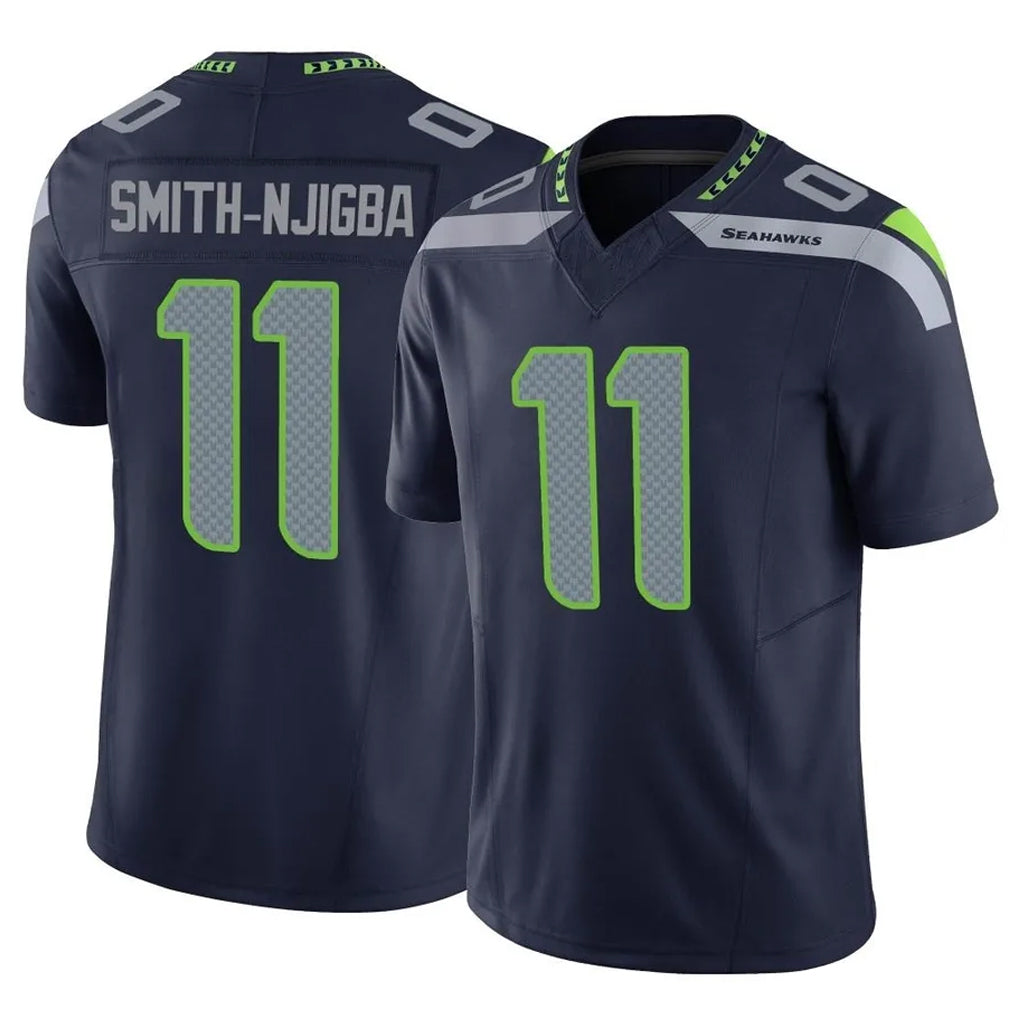 S.Seahawks #11 Jaxon Smith-Njigba Player Navy Limited Vapor F.U.S.E. Home Game BALCE Stitched Jerseys