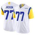 LA.Rams #77 Alaric Jackson Player White Limited Vapor F.U.S.E. Home Game BALCE Stitched Jerseys