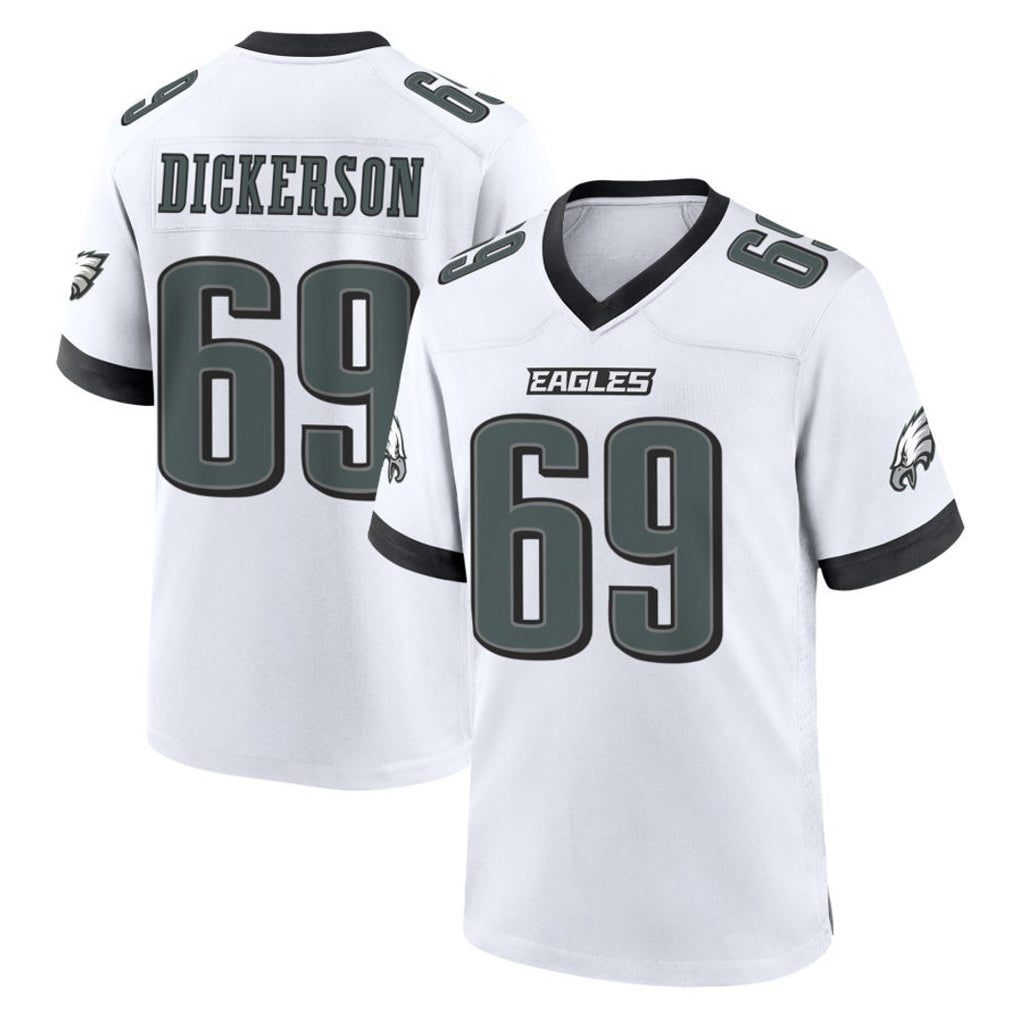 P.Eagles #69 Landon Dickerson Player White Game Home BALCE Stitched Jerseys