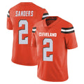 C.Browns #2 Shedeur Sanders Player Orange Alternate Vapor Untouchable Limited Home Game BALCE Stitched Jerseys