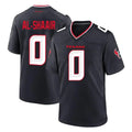 H.Texans #0 Azeez Al-Shaair Player Navy Team Home Game BALCE Stitched Jerseys