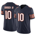 C.Bears #10 Luther Burden III Player Navy Vapor F.U.S.E. Limited Home Game BALCE Stitched Jerseys