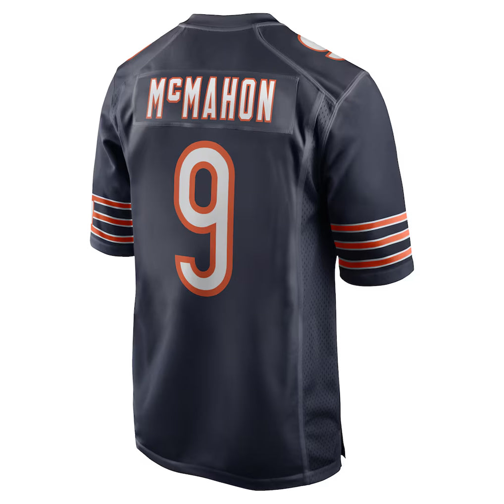 C.Bears #9 Jim McMahon Player Navy Home Game BALCE Stitched Jerseys
