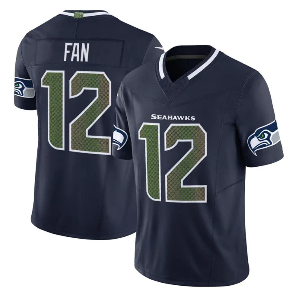 S.Seahawks #12 12th Fan Player Navy Rivalries Vapor Limited Home Game BALCE Stitched Jerseys