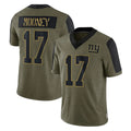 NY.Giants #17 Darnell Mooney Player Olive Salute To Service Limited Game BALCE Stitched Jerseys