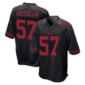 SF.49ers #57 Dre Greenlaw Player Black Alternate Home Game BALCE Stitched Jerseys