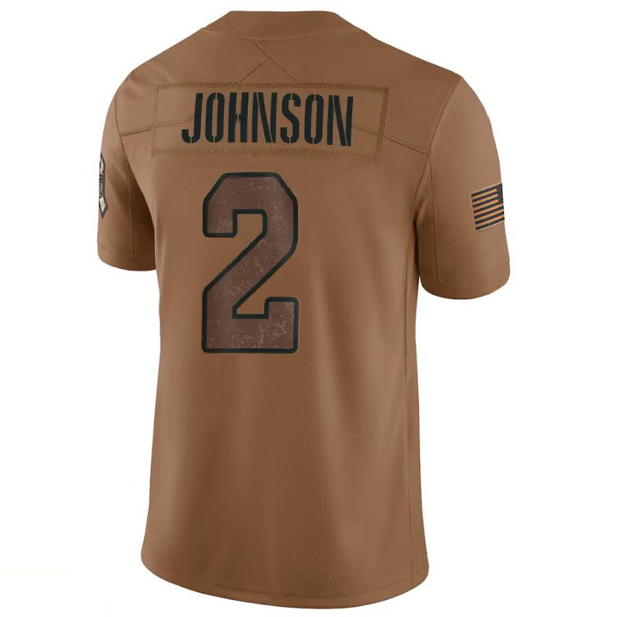 A.Cardinals #2 Will Johnson Player Brown Limited Salute To Service Game BALCE Stitched Jerseys