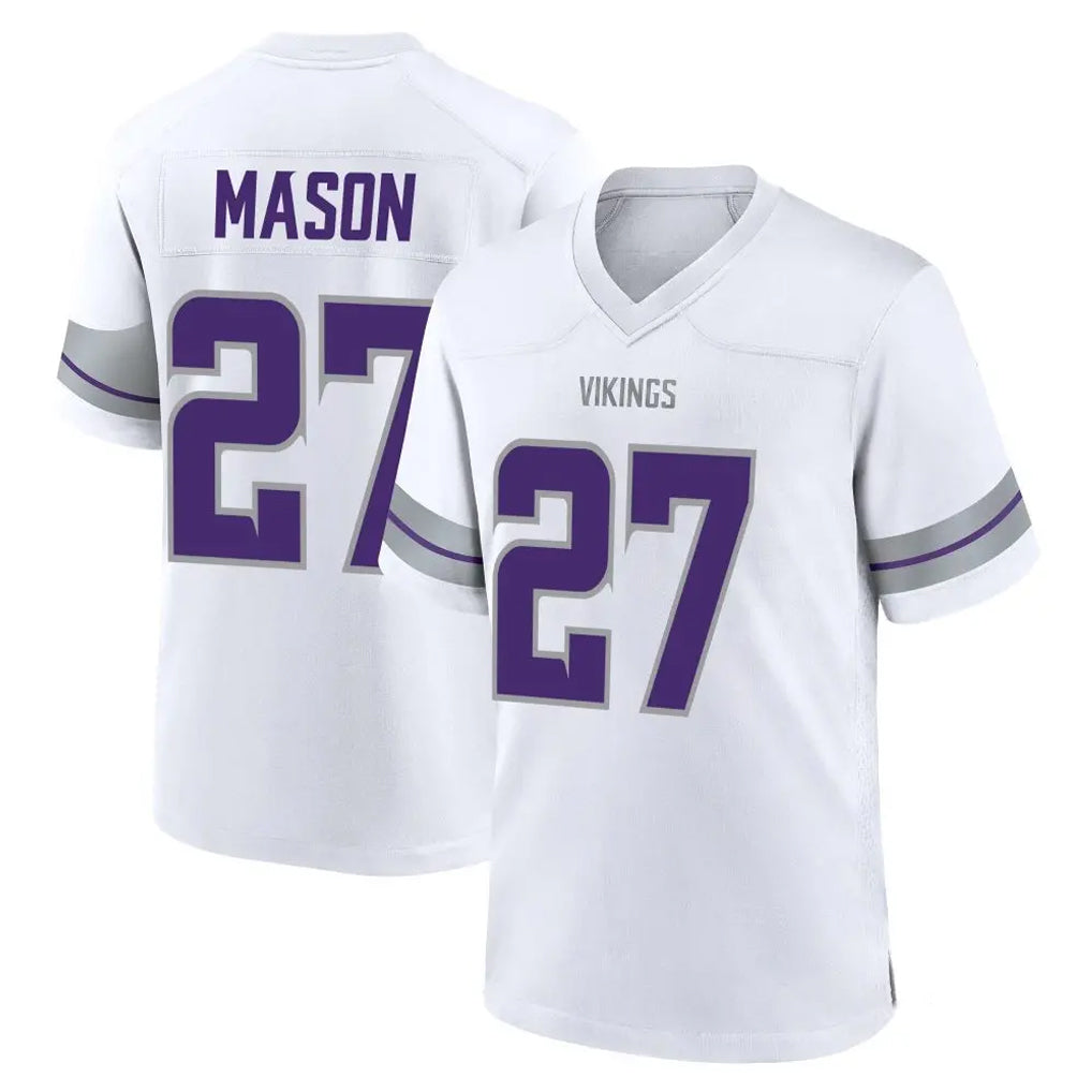 M.Vikings #27 Jordan Mason Player White Alternate Home Game BALCE Stitched Jerseys