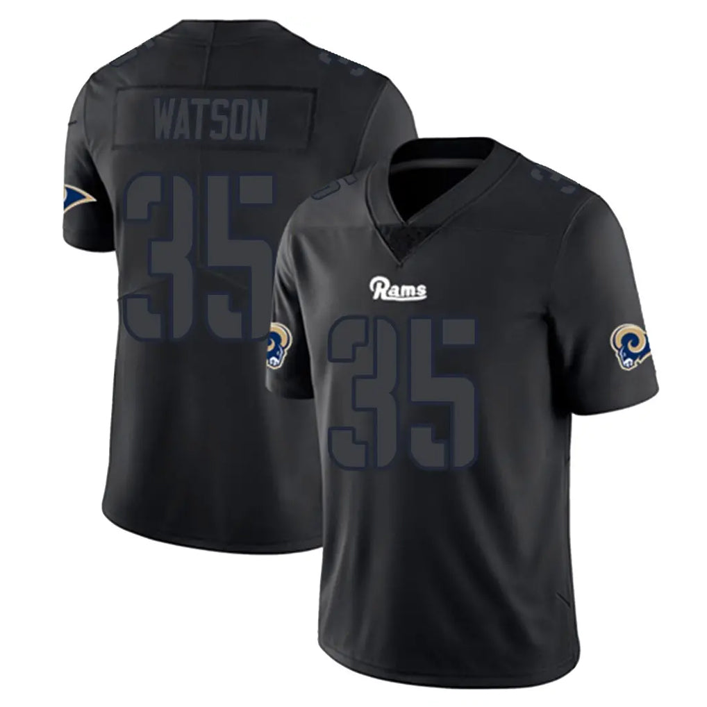 LA.Rams #35 Jaylen Watson Player Black Impact Limited Home Game BALCE Stitched Jerseys