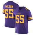 M.Vikings #55 Eric Wilson Player Purple Limited Color Rush Home Game BALCE Stitched Jerseys