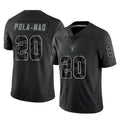 LV.Raiders #20 Isaiah Pola-Mao Player Black Reflective Limited Game BALCE Stitched Jerseys