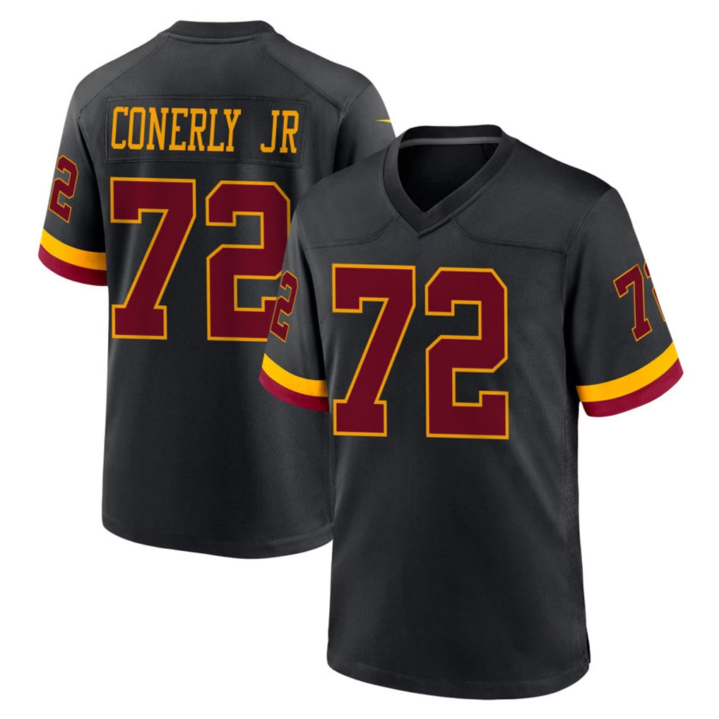 W.Commanders #72 Josh Conerly Jr. Player Black Limited Home Game BALCE Stitched Jerseys