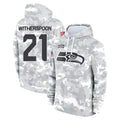S.Seahawks #21 Devon Witherspoon Player Arctic Camo Limited Salute to Service Pullover Hoodies Game BALCE Stitched Jerseys