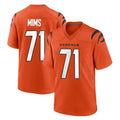 C.Bengals #71 Amarius Mims Player Orange Home Game BALCE Stitched Jerseys