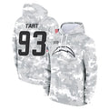 LA.Chargers #93 Teair Tart Player Arctic Camo Salute to Service Hoodies Limited Game BALCE Stitched Jerseys