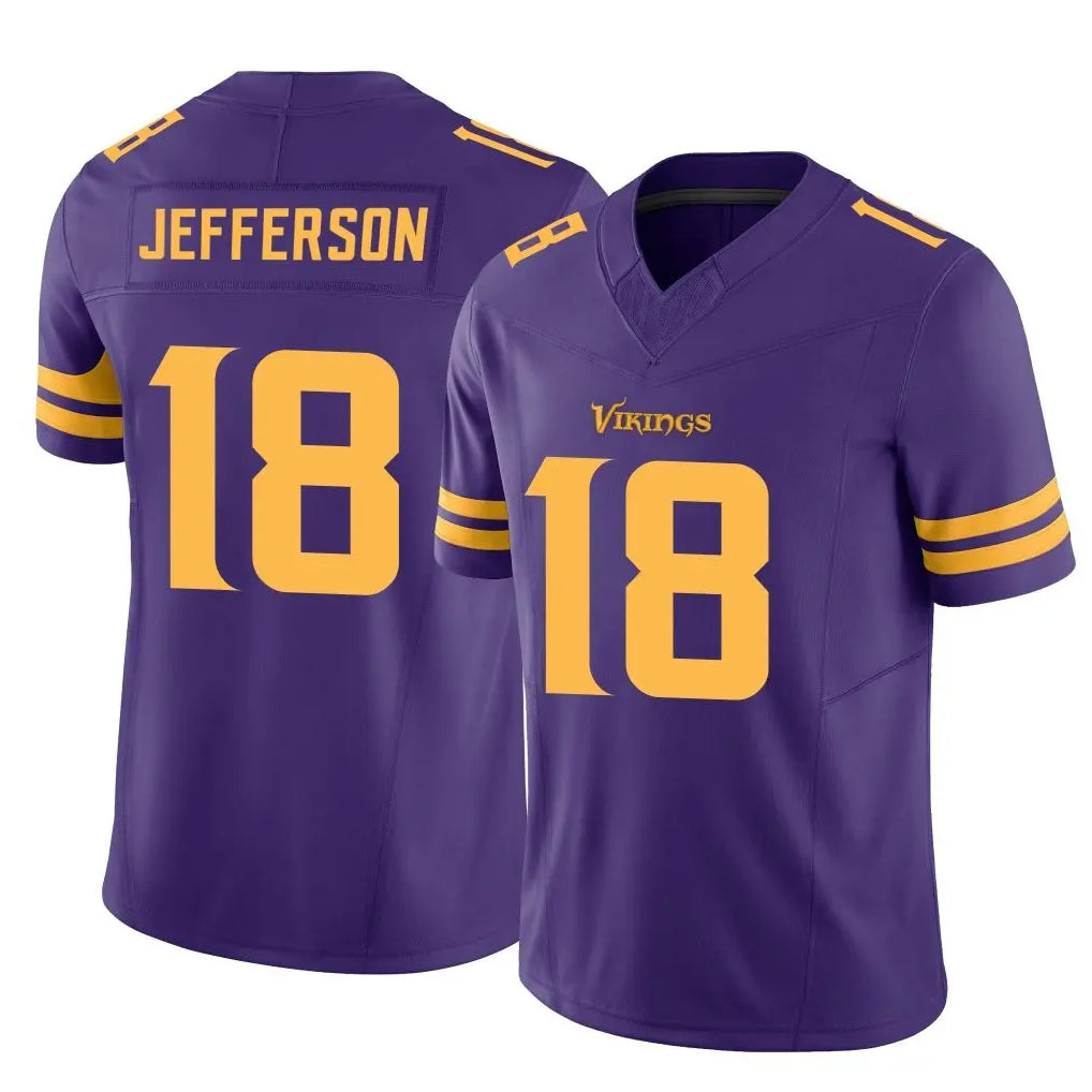 M.Vikings #18 Justin Jefferson Player Purple Limited Alternate Vapor F.U.S.E. Home Game BALCE Stitched Jerseys