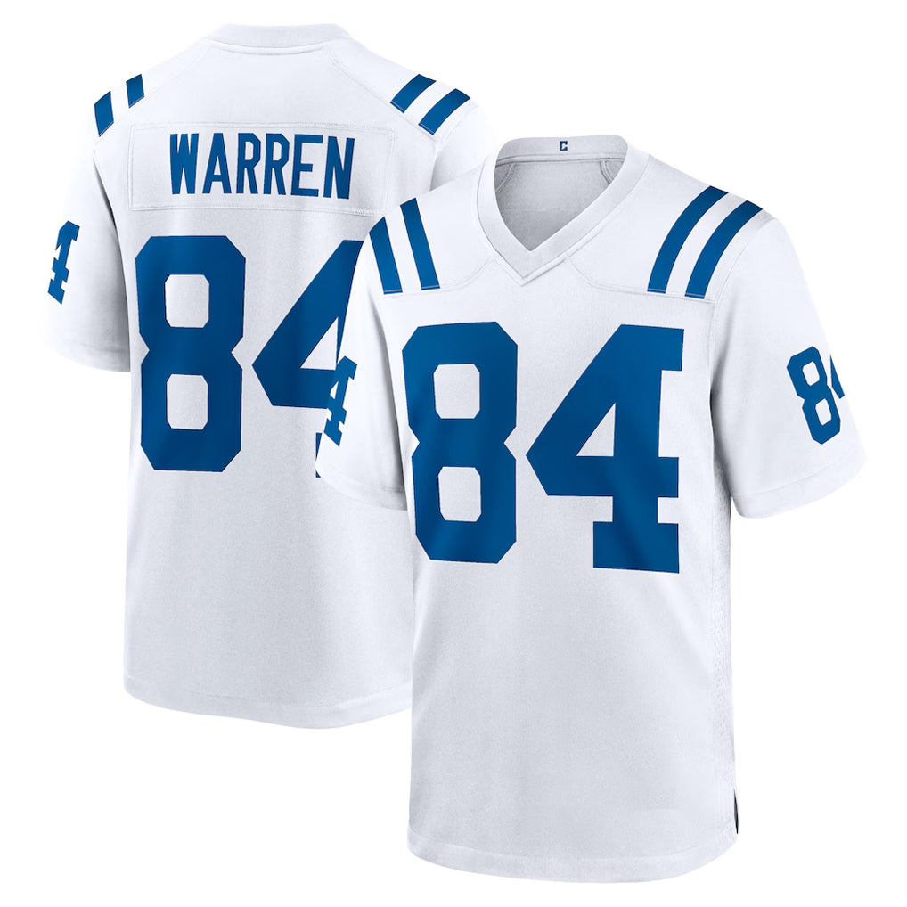 IN.Colts #84 Tyler Warren Player White Home Game BALCE Stitched Jerseys