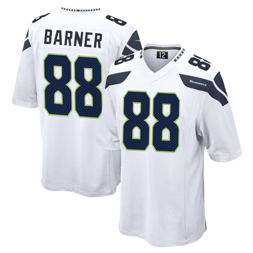 S.Seahawks #88 AJ Barner Player White Home Game BALCE Stitched Jerseys