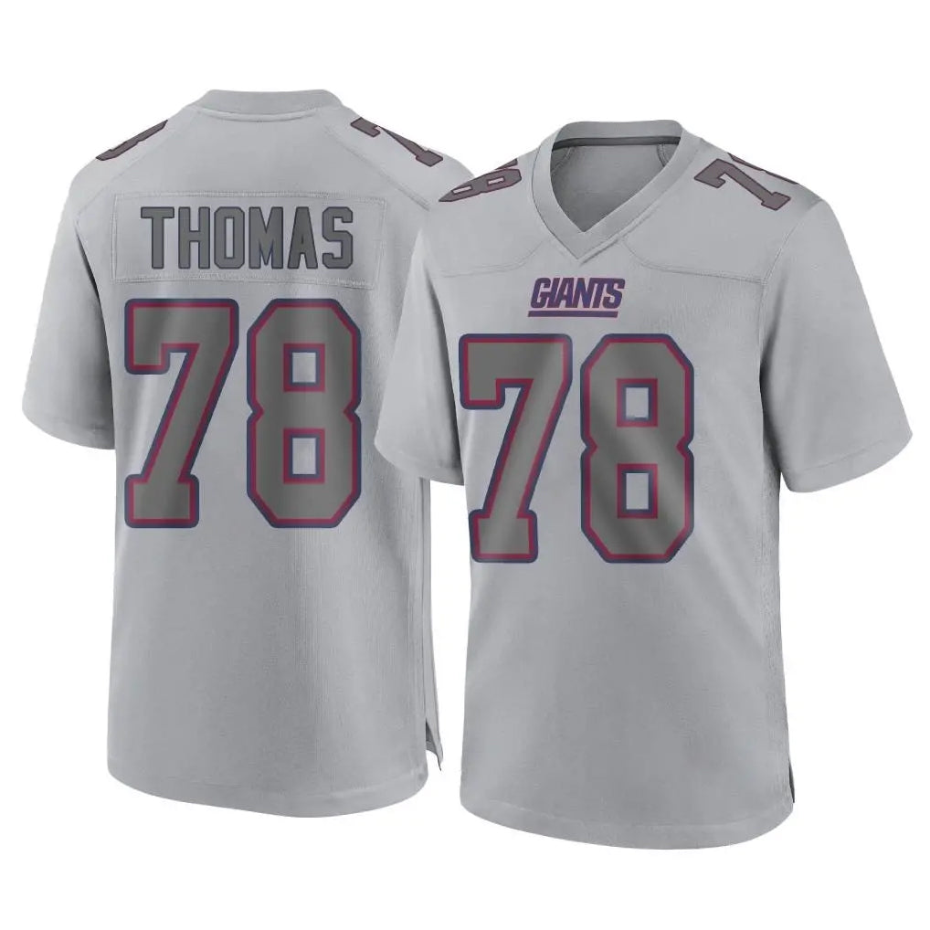 NY.Giants #78 Andrew Thomas Player Gray Atmosphere Fashion Limited Game BALCE Stitched Jerseys