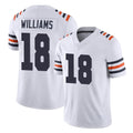 C.Bears #18 Caleb Williams Player White Classic Vapor Limited Home Game BALCE Stitched Jerseys