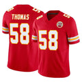 KC.Chiefs #58 Derrick Thomas Player Red Limited Vapor F.U.S.E. Home Game BALCE Stitched Jerseys
